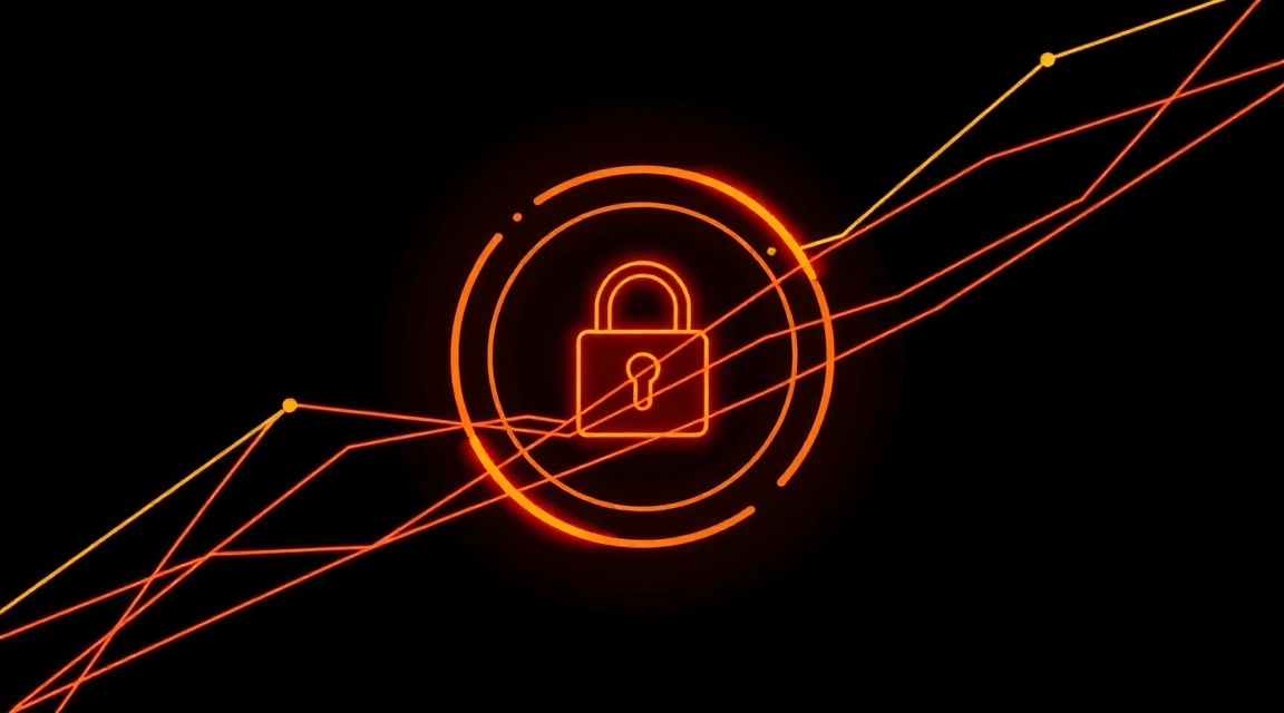 Ein abstraktes Bild, das Urheberrechtssymbole und digitale Schutzmechanismen darstellt.